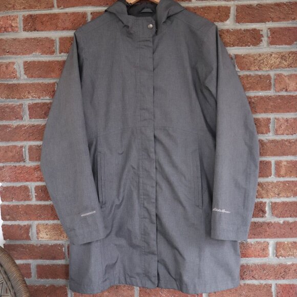eddie bauer coat / jacket * size large * womens * gray * hooded * euc - Picture 3 of 16